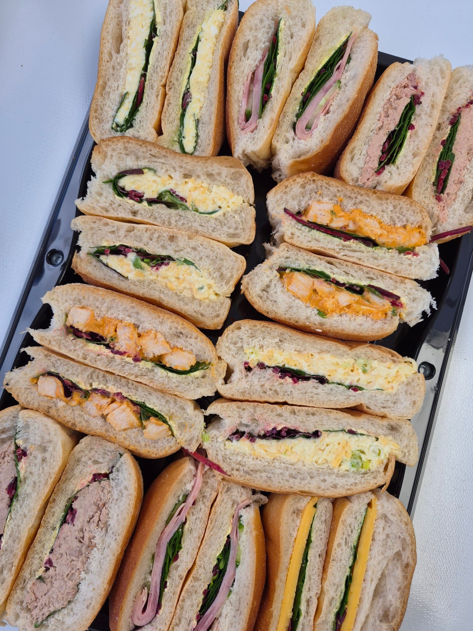 Salad Roll Platter (20 half rolls)